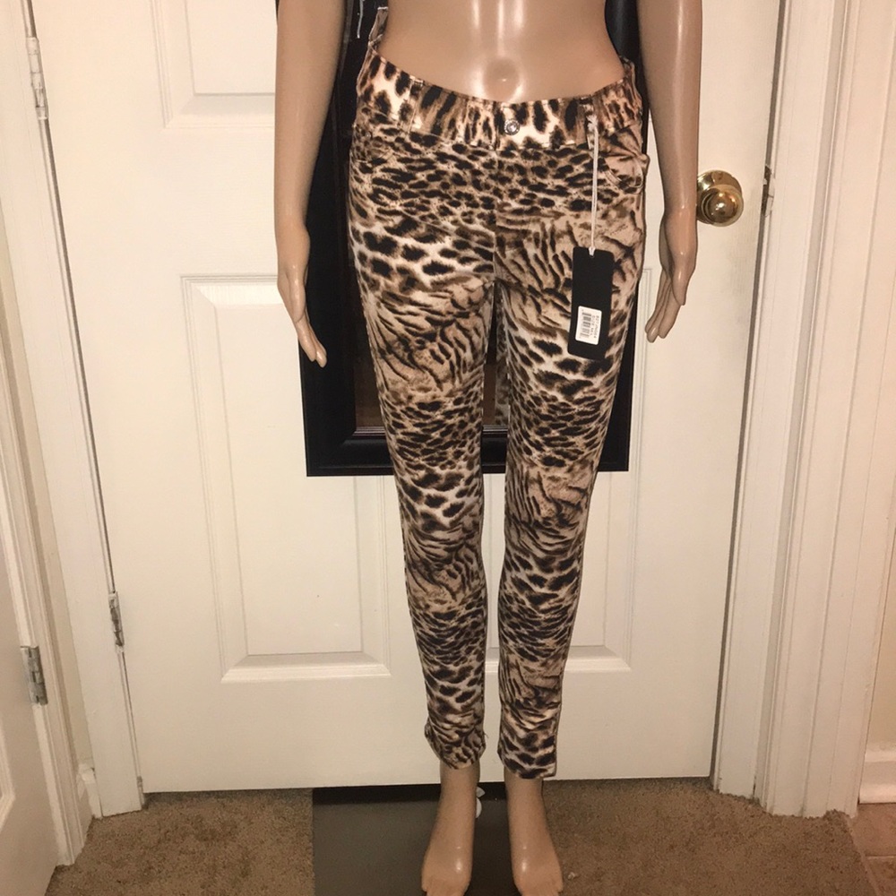 Sexy leopard print jeggings